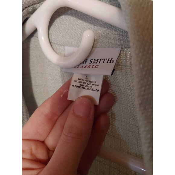 Jaclyn Smith Sage Green Button Up Blouse Top Size Large - Picture 7 of 9